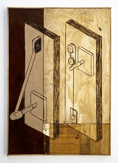 AARON PHILANDER, UNDER SUPERVISION
2025, ANGLE GRINDER ON WOOD AND VARNISH