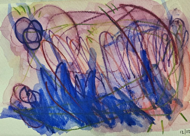 LIZA GROBLER, DAYS RISE TO THE SURFACE LIKE BUBBLES, 12 JANUARY
2026, Ink on Hahnemuhle Paper