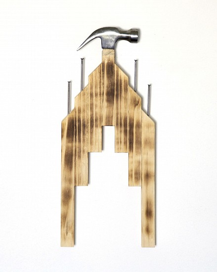 WARREN MAROON, THE HANDSHAKE'S NOT WORTH THE GRIP 16
2026, STAINLESS STEEL AND PINE