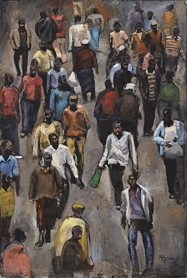 RICKY DYALOYI, SIVUKILE I
2025, Mixed Media on Canvas
