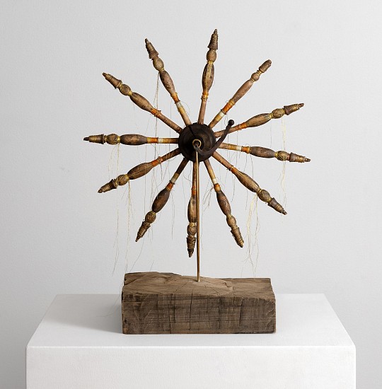 FAITH XLVII, NO HARM CAN COME TO YOU II
2026, RUSSIAN SPINNING WHEEL DECONSTRUCTED WITH THREAD