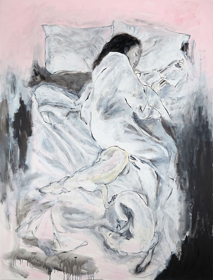 NICOLA BAILEY, LOVES REST
2025, ACRYLIC, OIL AND CHARCOAL ON CANVAS