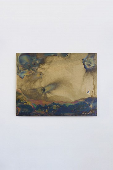 WATER DIXON, BENTHOS: THE SETTLING LIGHT III
2026, MULTILAYER BRASS SPECTRUM LAPIS MIRROR ON 6MM GLASS, FLOAT FRAMED