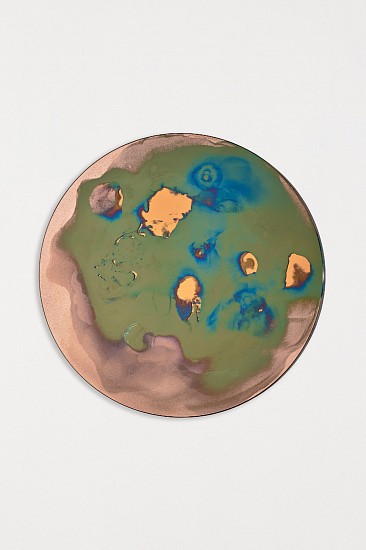 WATER DIXON, AERUGO: COPPER RECORD I
2026, MULTILAYER COPPER & SPECTRUM AMBER ON 6mm GLASS