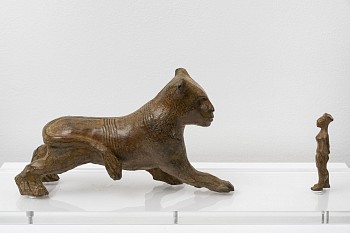 young lioness & figure
