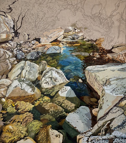ADELE VAN HEERDEN, MEANDER
2026, OIL, GOUACHE AND PASTEL ON LINEN
