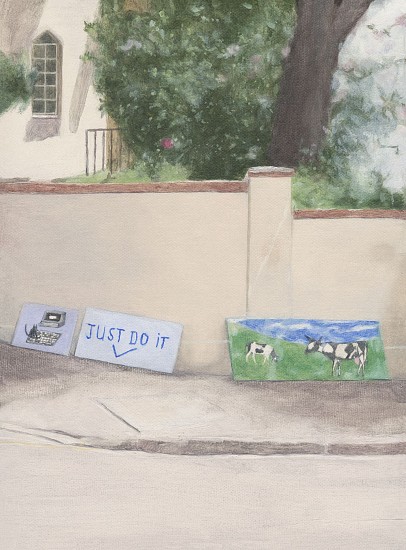 SHAYNA ARVAN, PETER'S PAINTINGS IN MOOD STREET
2026, Oil on Canvas