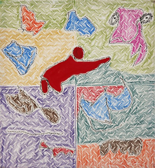 OUPA SIBEKO, JUSTICE WALK 5
2026, Mixed Media on Canvas