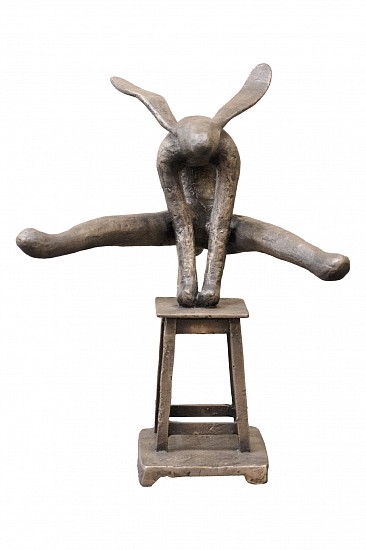 GUY DU TOIT, HARE ON CHAIR 3 (MEDIUM)
2025, Bronze