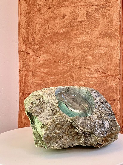 DIANA VIVES, ALL OUR YESTERDAYS II (III)
VERMICULITE, FLINT, GLASS MAGNIFYING LENS