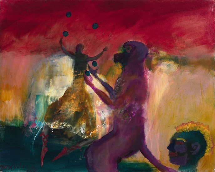 BEEZY BAILEY, THE JUGGLER
2025, Mixed Media on Canvas
