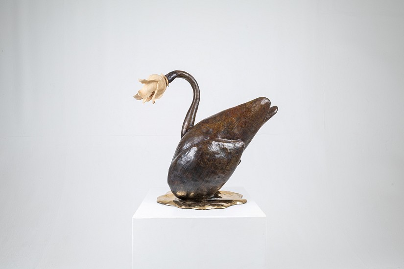 ATANG TSHIKARE, PABALA
2026, BRONZE AND WOOD